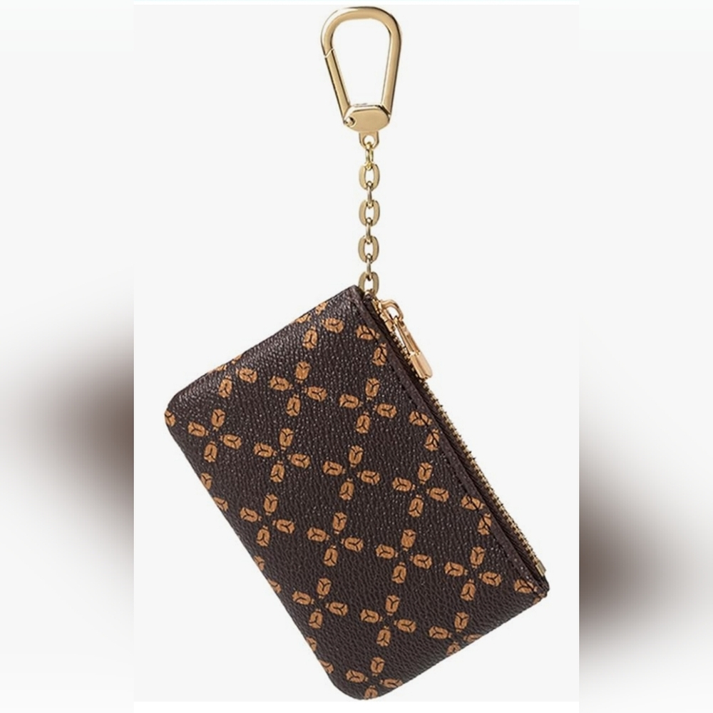 Coin Purse Change Mini Purse Wallet With Key Chain Ring Zipper for Men Women Fas